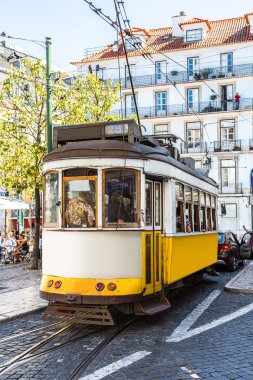 Lizbon Merkezi Vintage tramvay