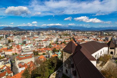 Ljubljana, Slovenya hava görünümünü