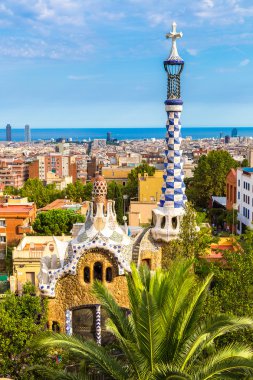 Park Guell içinde bir yaz günü, İspanya