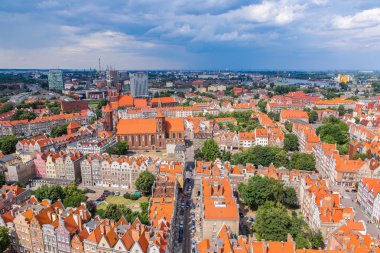 Gdansk, Polonya 'daki eski bir kasaba