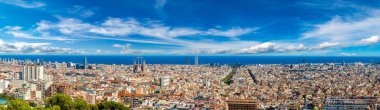 Barcelona 'nın panoramik görünümü