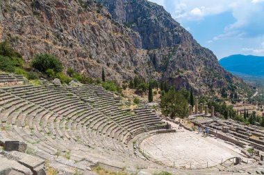 Ancient theater in Delphi clipart