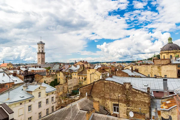 Vista de pájaro de Lviv — Foto de Stock