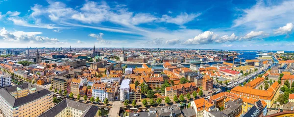 Copenhagen panorama yaz gününde — Stok fotoğraf