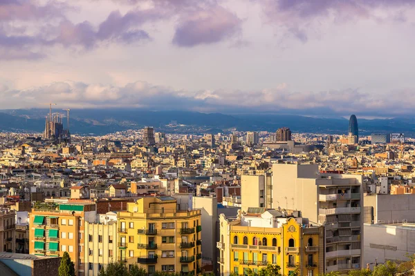 Vista panorâmica de Barcelona — Fotografia de Stock