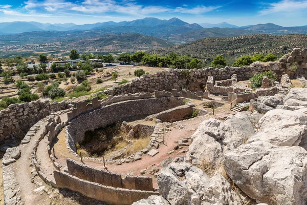 Ruinerna av antika staden Mykene, Grekland — Stockfoto
