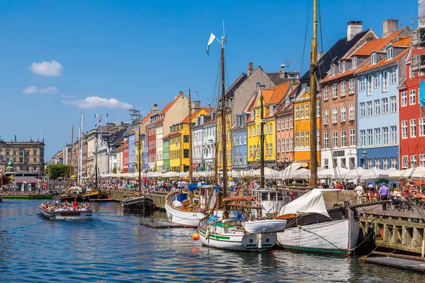 Kopenhagen in een zomerdag, Denemarken — Stockfoto