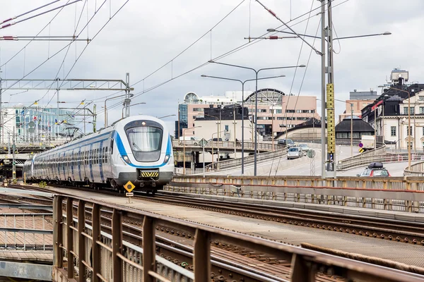 Moderne trein in Zweden — Stockfoto