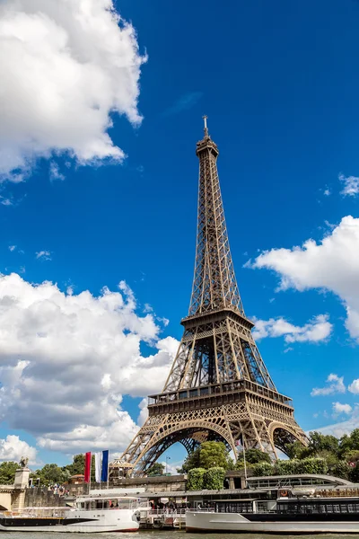 Sena en París y Torre Eiffel —  Fotos de Stock