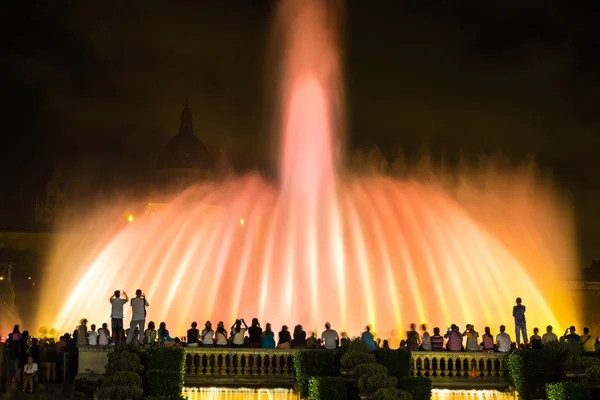 Fuente mágica espectáculo de luz — Foto de Stock