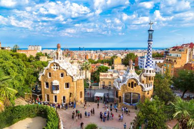 Park Guell içinde bir yaz günü, İspanya