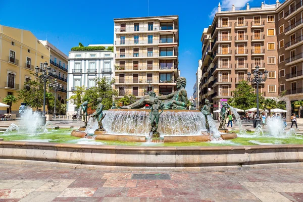 Fountain Rio Turia in Valencia — Stock Photo, Image
