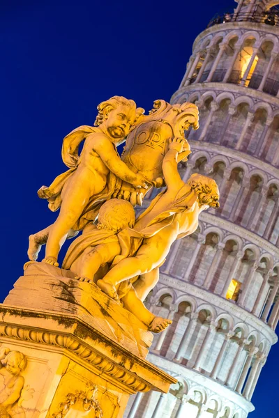 Leaning tower in summer evening — Stock Photo, Image