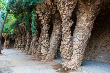 Park Guell içinde bir yaz günü, İspanya