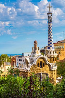Park Guell içinde bir yaz günü, İspanya