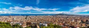 Barcelona 'nın panoramik görünümü