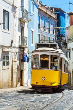 Lizbon Merkezi Vintage tramvay