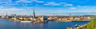 Doğal yaz eski şehir Stockholm