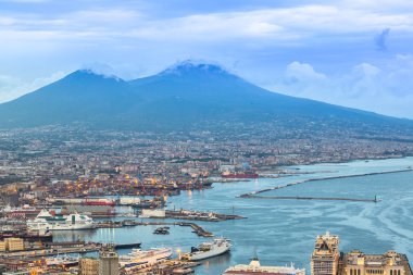 Napoli ve İtalya Vezüv Yanardağı