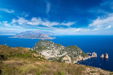 Capri Adası yaz gün