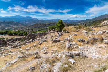 Ruins of ancient city Mycenae clipart