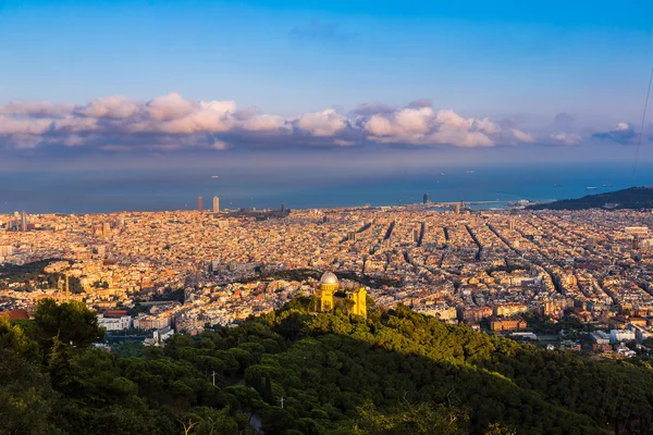 Panoramiczny widok z Barcelony — Zdjęcie stockowe