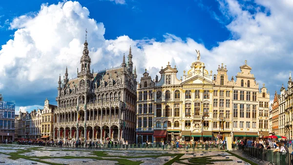 Het grand place in Brussel — Stockfoto