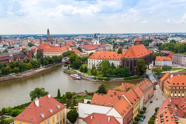 Wroclaw i sommardag, Polen — Stockfoto