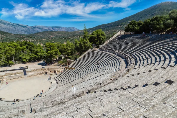 Anfiteatro Epidauro in Grecia — Foto Stock