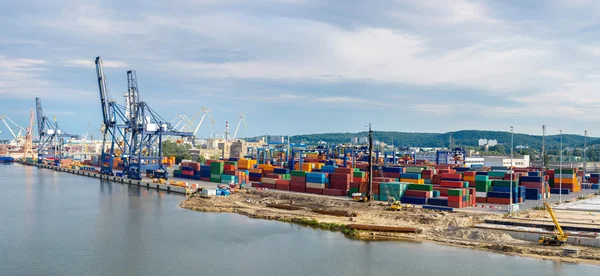 Derin deniz konteyner terminali Gdansk — Stok fotoğraf