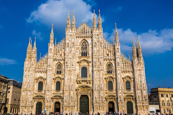 Famous Milan Cathedral in day