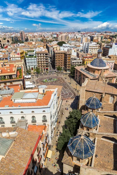Valencia aerial skyline — Stock Photo, Image