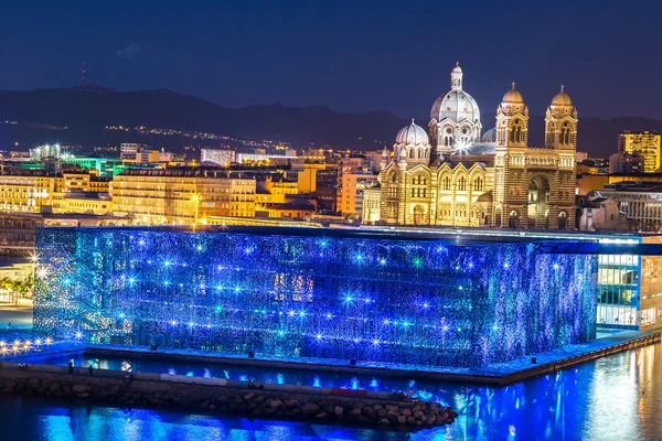 Saint Jean Castle and Cathedral de la Major  in Marseille — Stock Photo, Image