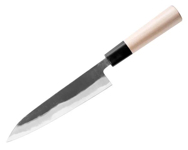 Traditionelles japanisches Messer isoliert auf weißem Hintergrund. — Stockfoto