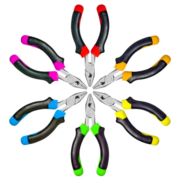Colorful pliers set — Stock Photo, Image
