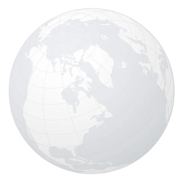 Illustrazione globo terrestre — Vettoriale Stock