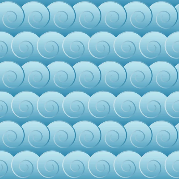 Sans couture fond vagues bleues — Image vectorielle