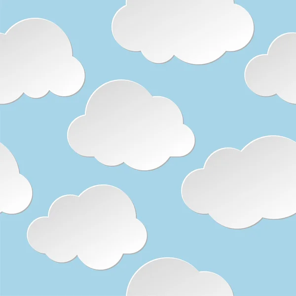 Seamless clouds background. — Stock Vector
