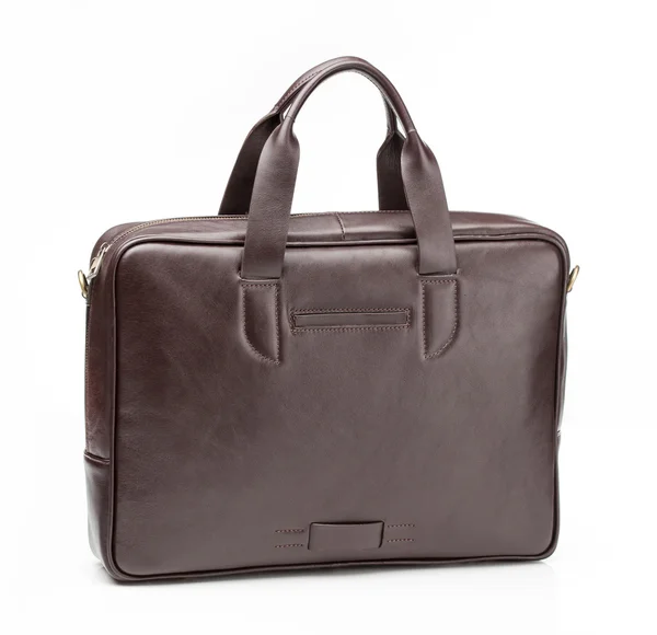 Borsa casual o business da uomo in pelle marrone — Foto Stock