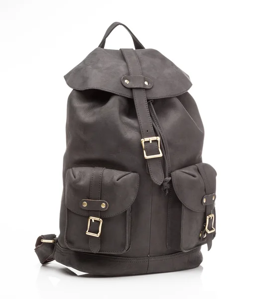 Leather men casual backpack — Stock Photo, Image