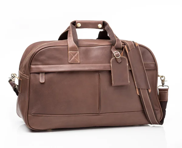 Zwart nubuck leder mannen casual of business tas — Stockfoto