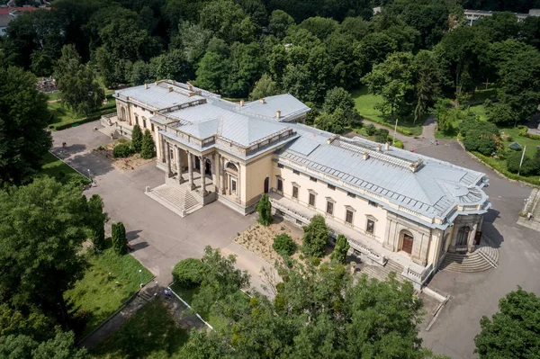 Vista Aérea Verano Del Palacio Scherbatova Ciudad Nemyriv Región Vinnytsa —  Fotos de Stock