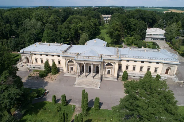 Vue Aérienne Été Palais Scherbatova Dans Ville Nemyriv Dans Région — Photo