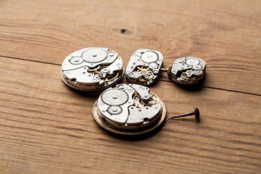 Zaman ve masa saati mekanizmaları. 