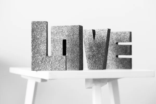 Cardboard word LOVE — Stock Photo, Image