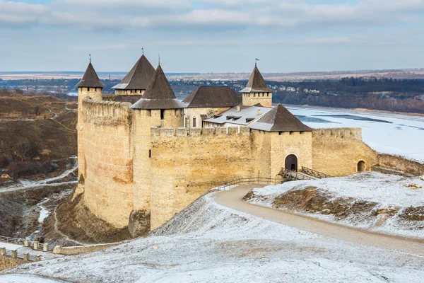 Хотинська фортеця, Україна — стокове фото