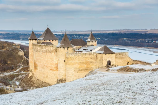 Хотинська фортеця, Україна — стокове фото