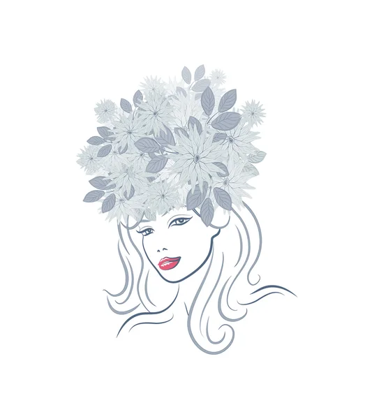 Mujeres florales de verano — Vector de stock