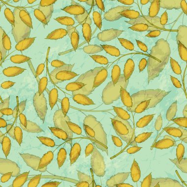 yaprakları ile desen