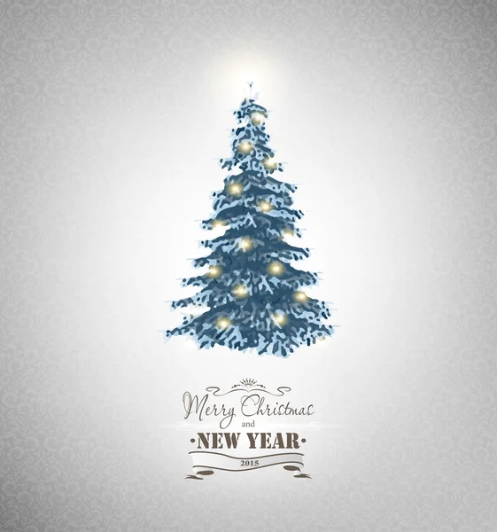 Noel ağacı tasarım — Stok Vektör